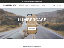 Tablet Screenshot of lumbercase.com